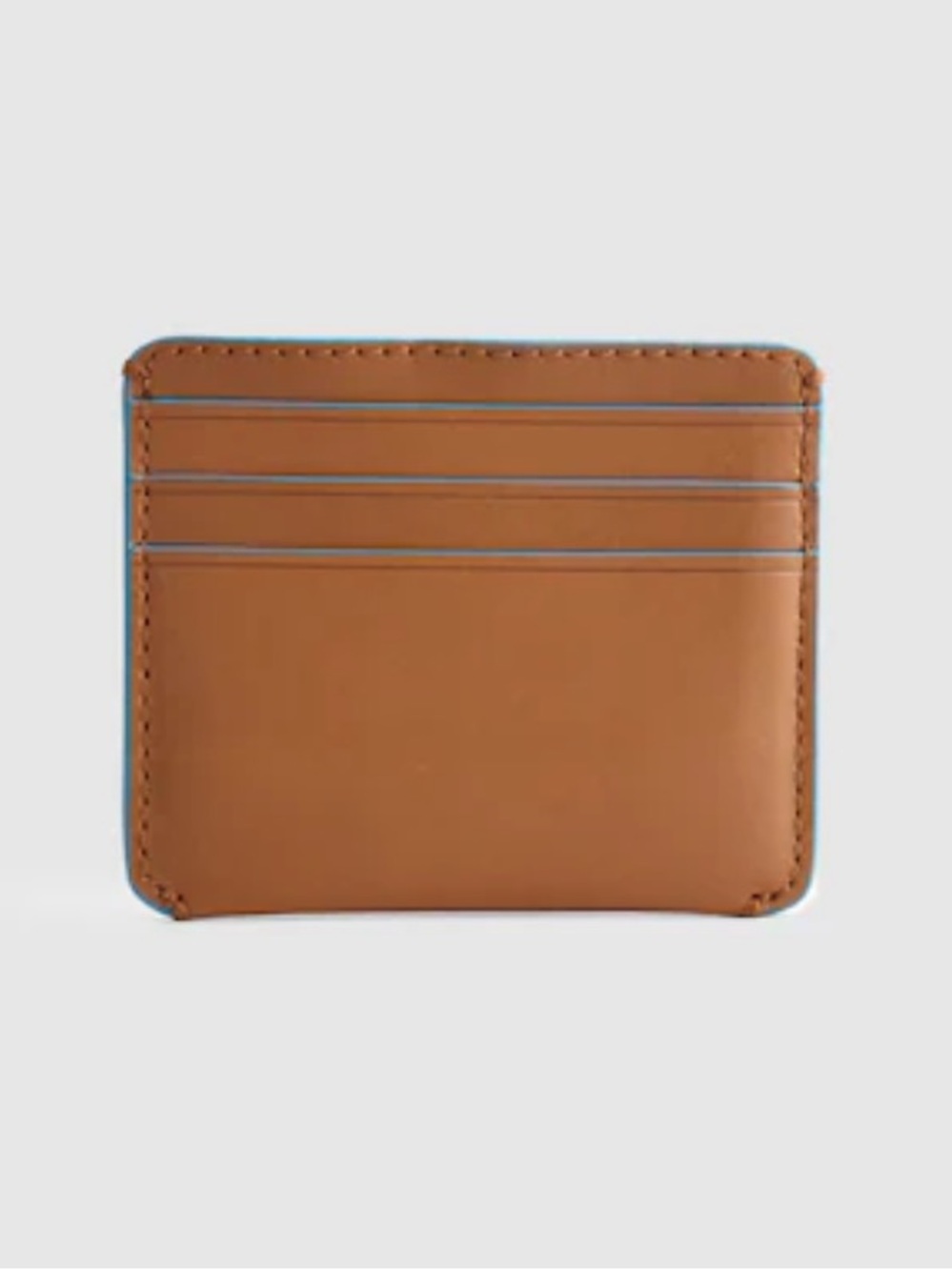 NWOT Madewell Leather Curved Card Case - Golden Tan - Picture 6 of 8